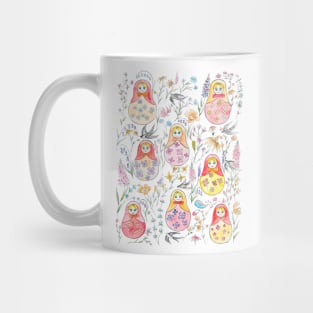 Russian dolls pattern Mug